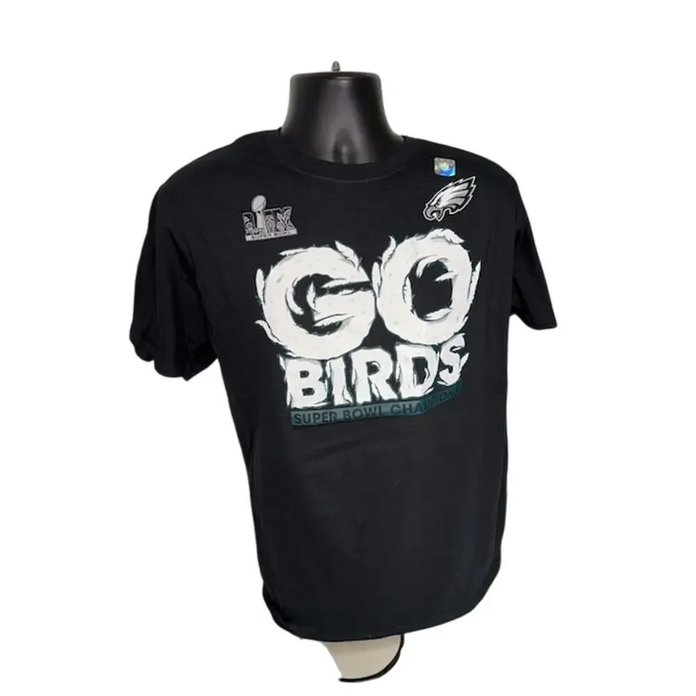 NEW Philadelphia Eagles Super Bowl LIX Champions go Birds 2025 Official T-Shirt - Picture 2 of 5